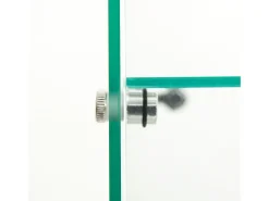 Vitrina* Vitrine de vidro com parede dupla, 40*86*36,5 cm, com fechadura antifurto e iluminação LED, branca. Branco
