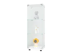 Vitrine de vidro GAHRELPER – 3 prateleiras, 1 porta, vidro temperado, , 42x36x125 cm^ Vitrina