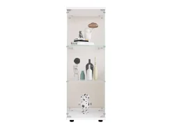 Vitrine de vidro GAHRELPER – 3 prateleiras, 1 porta, vidro temperado, , 42x36x125 cm^ Vitrina