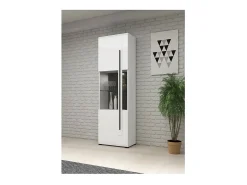 Clearance Meublorama Vitrine design coleção BREDA nas cores fosco e brilhante Branco