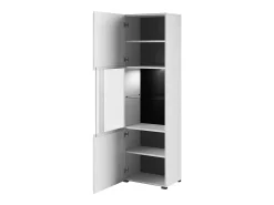 Clearance Meublorama Vitrine design coleção BREDA nas cores fosco e brilhante Branco