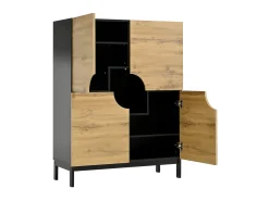 Vitrine e sapateira 2 em 1 – Design moderno com prateleiras ajustáveis e amplo espaço de armazenamento.^ Móvel De Arrumação|Sapateira