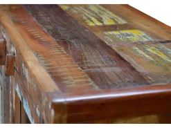 Sale Giner y colomer Vitrine em madeira de mangue e pés de metal multicoloridos. Multicor