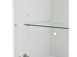 Hauss Spole Vitrine LED branca com portas em acrílico e 3 prateleiras, 50x40x160 cm^ Vitrina