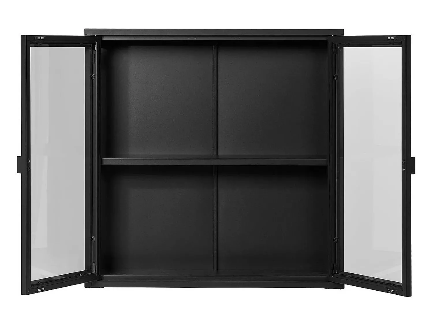 Vitrina* Vitrine Suspensa Brisbane, , 18x80x80 cm, Kendra Home Preto