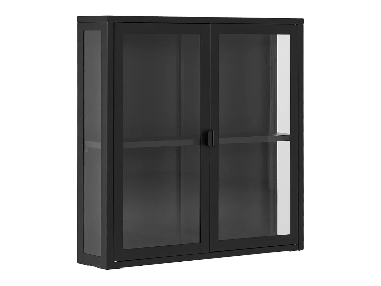 Vitrina* Vitrine Suspensa Brisbane, , 18x80x80 cm, Kendra Home Preto
