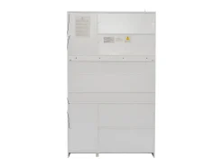 Vitrina*ModernLuxe Vitrine 120x36x200 cm com LED - 6 portas de vidro e 3 gavetas - Branco