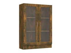 Best Vitrine 82,5x30,5x115 cm derivados de madeira carvalho fumado PT717678 Castanho