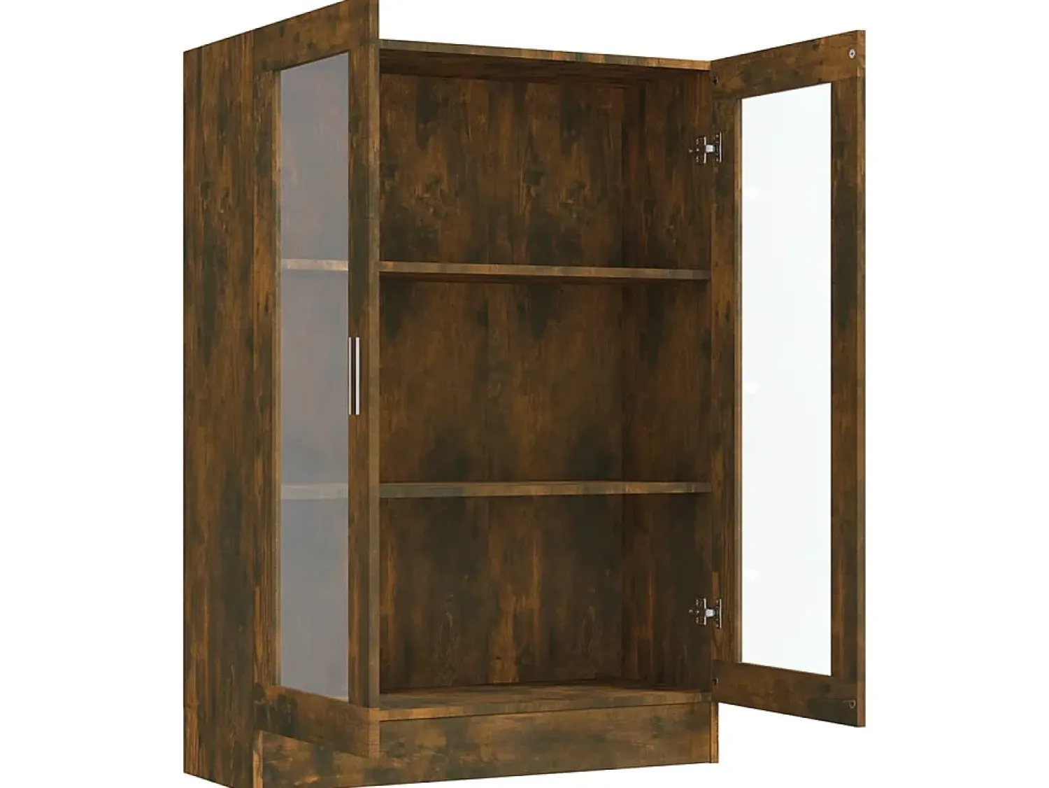 Best Vitrine 82,5x30,5x115 cm derivados de madeira carvalho fumado PT717678 Castanho