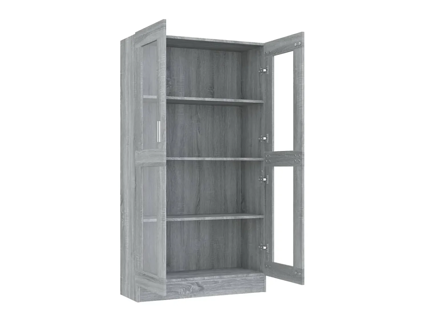 Vitrine 82,5x30,5x150 cm derivados de madeira sonoma PT246684^ Vitrina