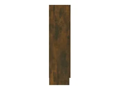 Vitrina|vidaxl Vitrine 82,5x30,5x115 cm derivados de madeira carvalho fumado Castanho