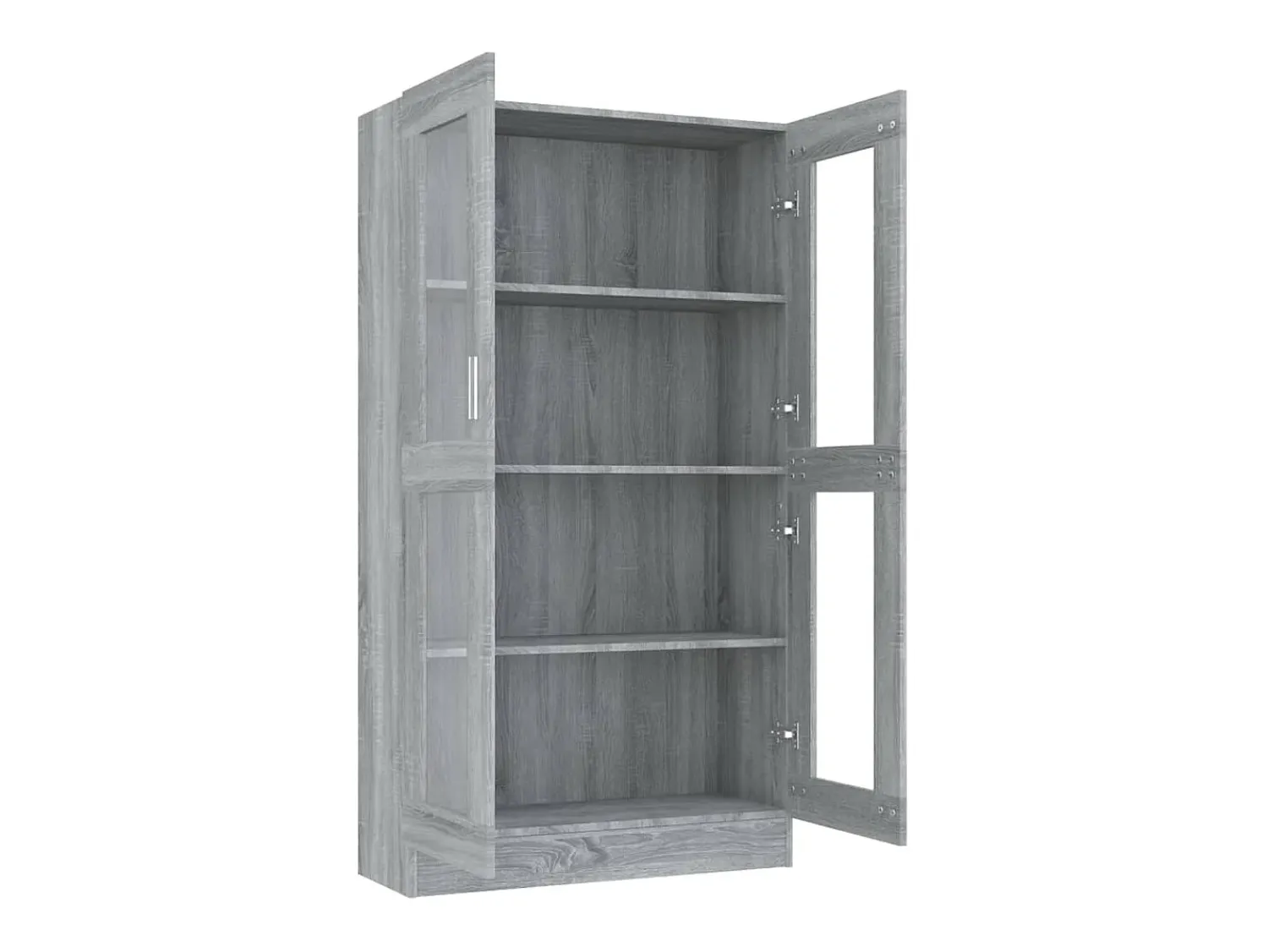 Vitrina*vidaxl Vitrine 82,5x30,5x150 cm derivados de madeira sonoma Cinzento