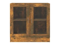 Vitrina* Vitrine 82,5x30,5x80 cm derivados de madeira carvalho fumado PT522154 Castanho