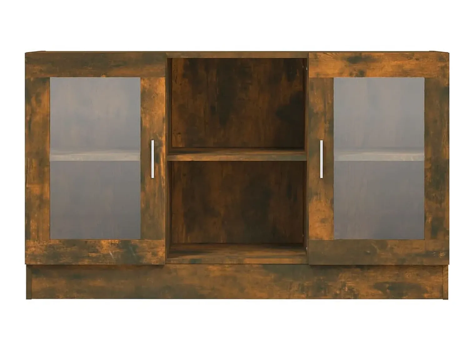 Vitrina* Vitrine 120x30,5x70 cm derivados de madeira carvalho fumado PT189152 Castanho