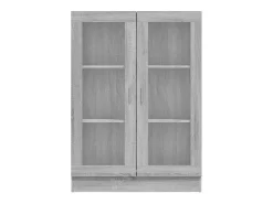 vidaxl Vitrine 82,5x30,5x115 cm derivados de madeira sonoma^ Vitrina