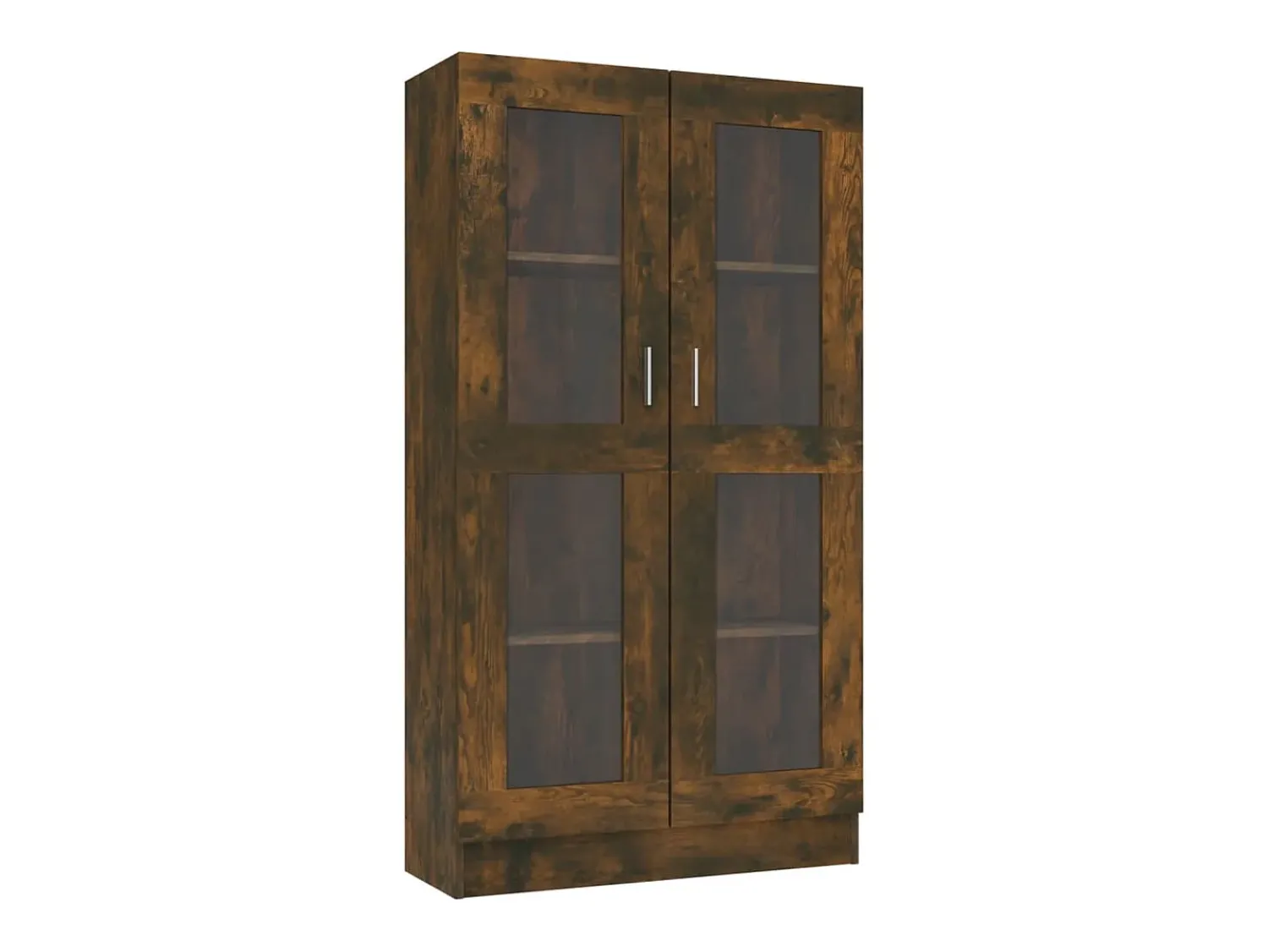 vidaxl Vitrine 82,5x30,5x150 cm derivados de madeira carvalho fumado^ Vitrina