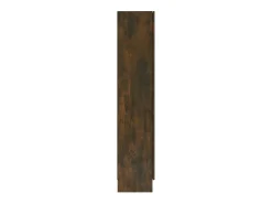 vidaxl Vitrine 82,5x30,5x150 cm derivados de madeira carvalho fumado^ Vitrina