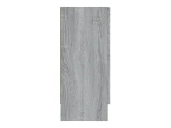 Vitrina| Vitrine 120x30,5x70 cm derivados de madeira sonoma PT654606 Cinzento