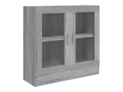 vidaxl Vitrine 82,5x30,5x80 cm derivados madeira sonoma^ Vitrina