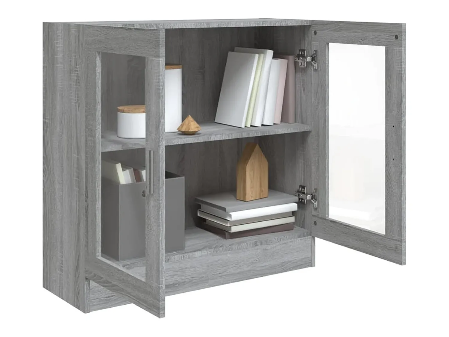 vidaxl Vitrine 82,5x30,5x80 cm derivados madeira sonoma^ Vitrina