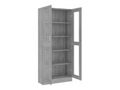 Clearance vidaxl Vitrine 82,5x30,5x185 cm derivados madeira sonoma Cinzento