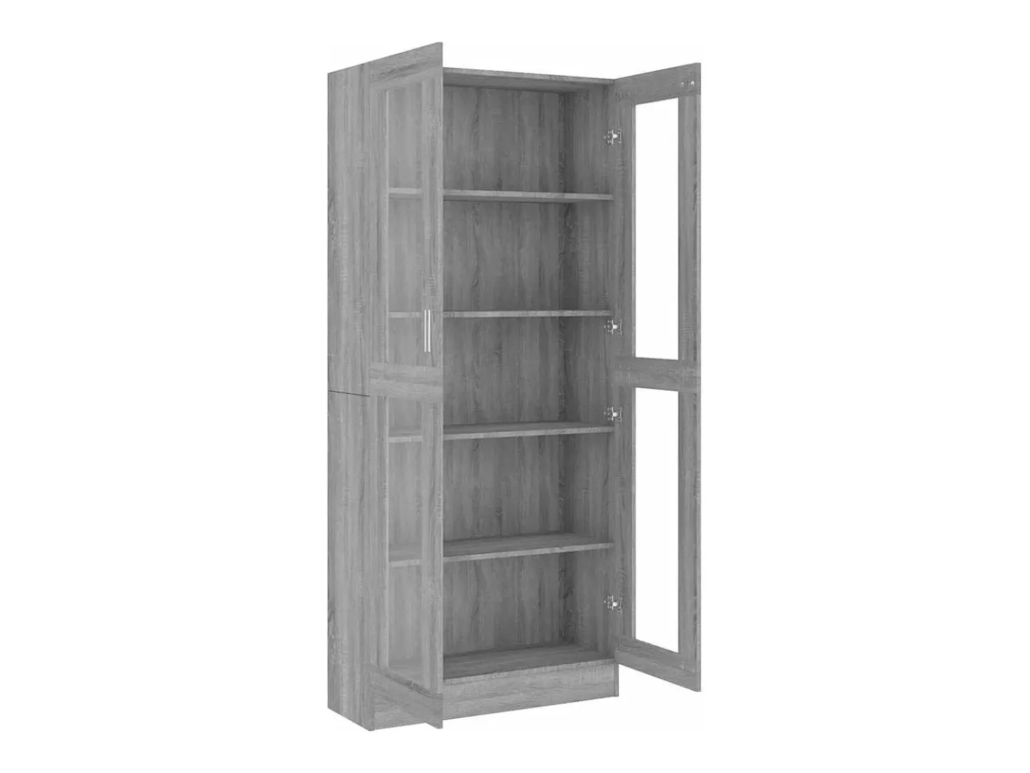 Clearance vidaxl Vitrine 82,5x30,5x185 cm derivados madeira sonoma Cinzento