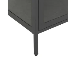 vidaxl Vitrine 90x40x180 cm vidro temperado e aço antracite^ Vitrina