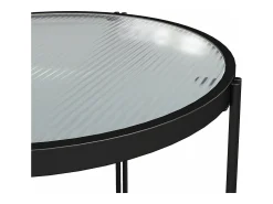 Hot Dorel Home Wainwright | Mesa de apoio redonda em Carvalho Preto