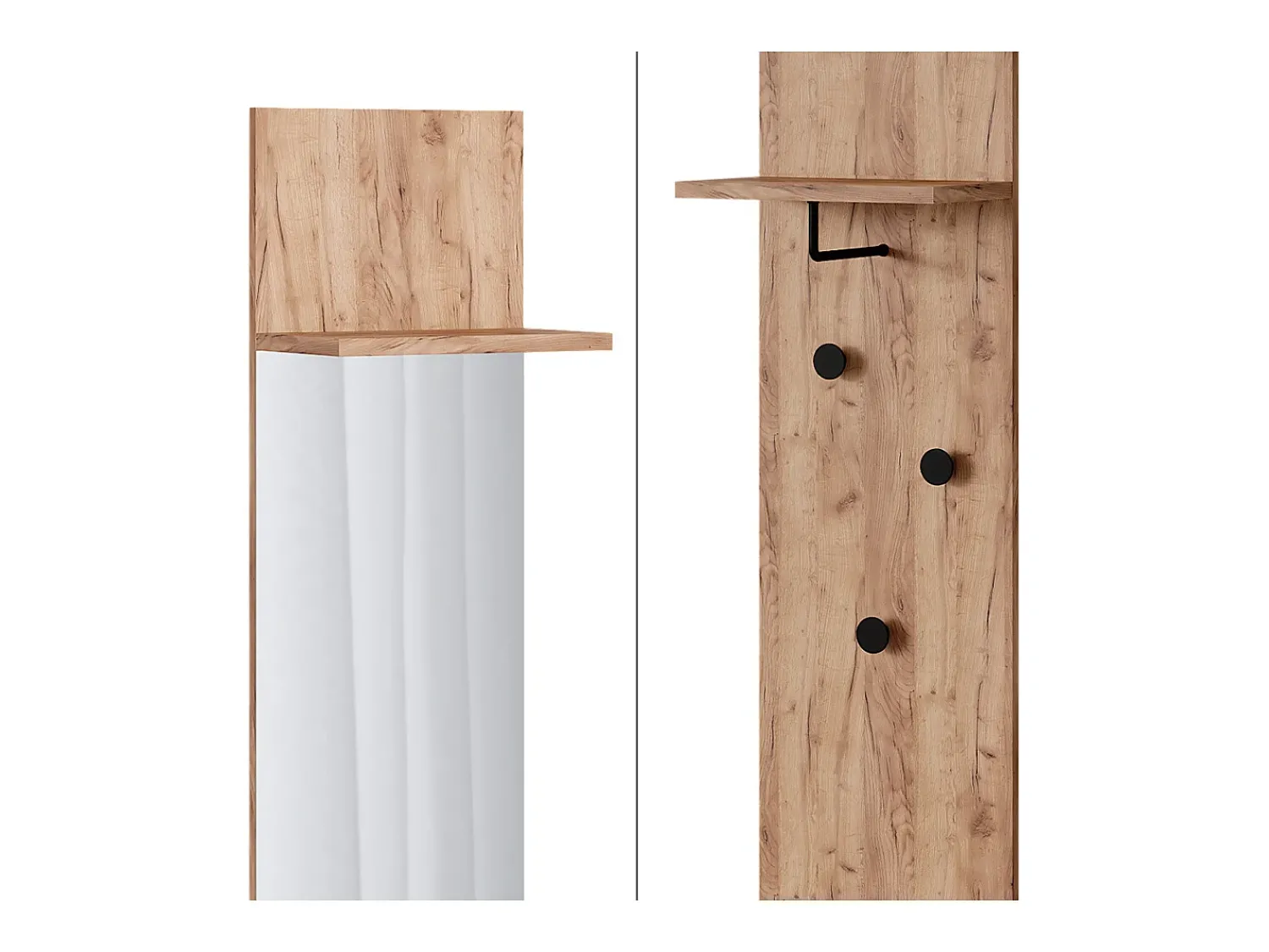 Móvel De Entrada*Vicco Wandgarderobe carvalho goldkraft 36x21.6x135 siri Natural escuro