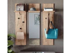 Móvel De Entrada*Vicco Wandgarderobe carvalho goldkraft 36x21.6x135 siri Natural escuro