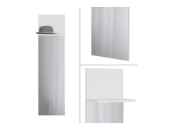 Cabide De Pé|Vicco Wandgarderobe 36x21.6x135 siri Branco