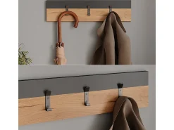 Vicco Wandgarderobe carvalho antracite/goldkraft 60x1.6x15 orlando^ Cabide De Pé