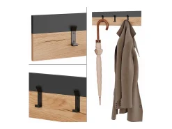 Vicco Wandgarderobe carvalho antracite/goldkraft 60x1.6x15 orlando^ Cabide De Pé