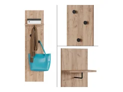 Vicco Wandgarderobe carvalho goldkraft 36x21.6x135 siri^ Cabide De Pé