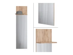 Discount Vicco Wandgarderobe carvalho goldkraft 36x21.6x135 siri Natural escuro
