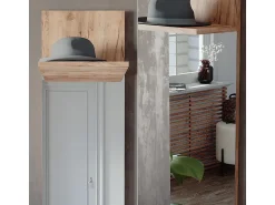 Discount Vicco Wandgarderobe carvalho goldkraft 36x21.6x135 siri Natural escuro