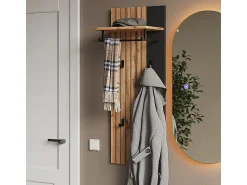 Clearance Vicco Wandgarderobe carvalho wotan 43x26.6x110 amber Natural escuro