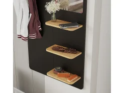 Cabide De Pé|Vicco Wandgarderobe /carvalho 70x15x150 jochen Preto
