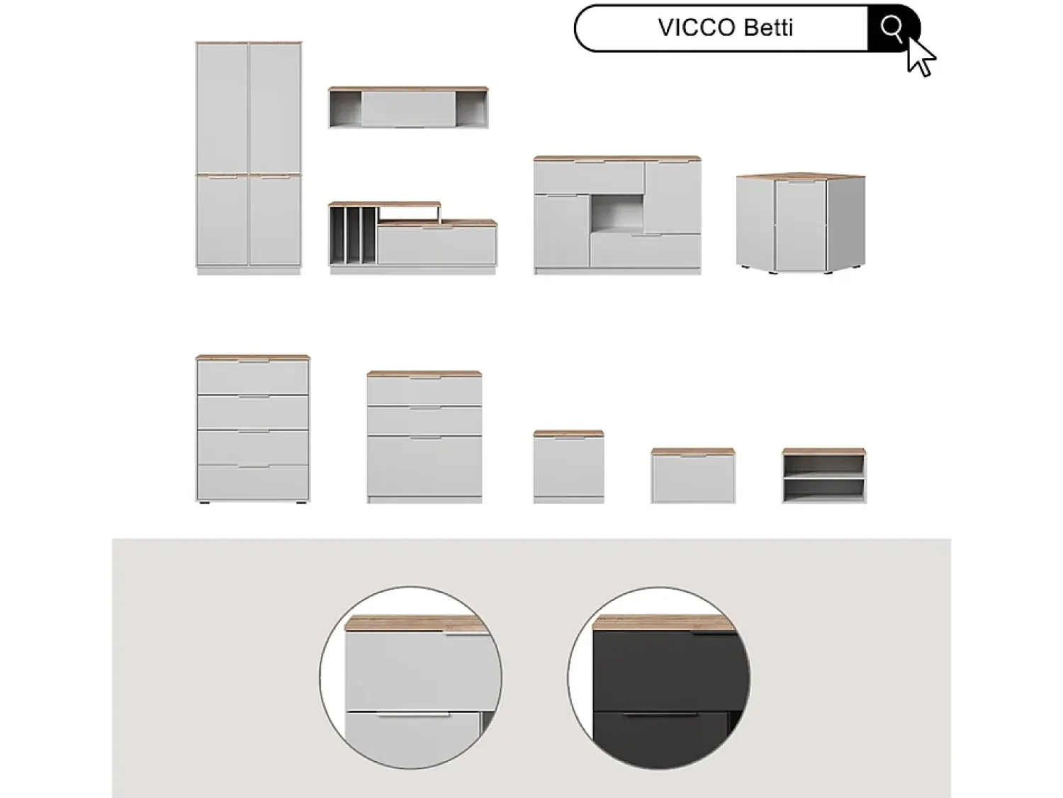Vicco Wandregal /sonoma 120x30x30 betti^ Prateleira