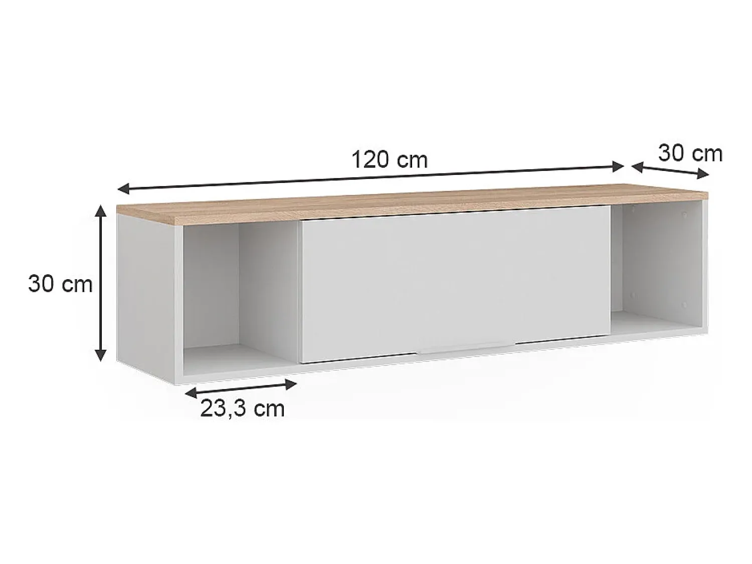 Vicco Wandregal /sonoma 120x30x30 betti^ Prateleira