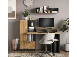Prateleira|Vicco Wandregal carvalho antracite/goldkraft 90x24x20 tomy Cinza antracite
