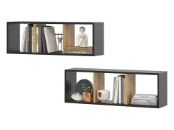 Prateleira|Vicco Wandregal carvalho antracite/goldkraft 90x22x30 tomy Cinza antracite