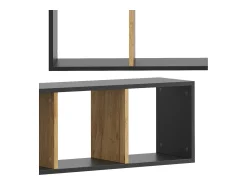 Prateleira|Vicco Wandregal carvalho antracite/goldkraft 90x22x30 tomy Cinza antracite