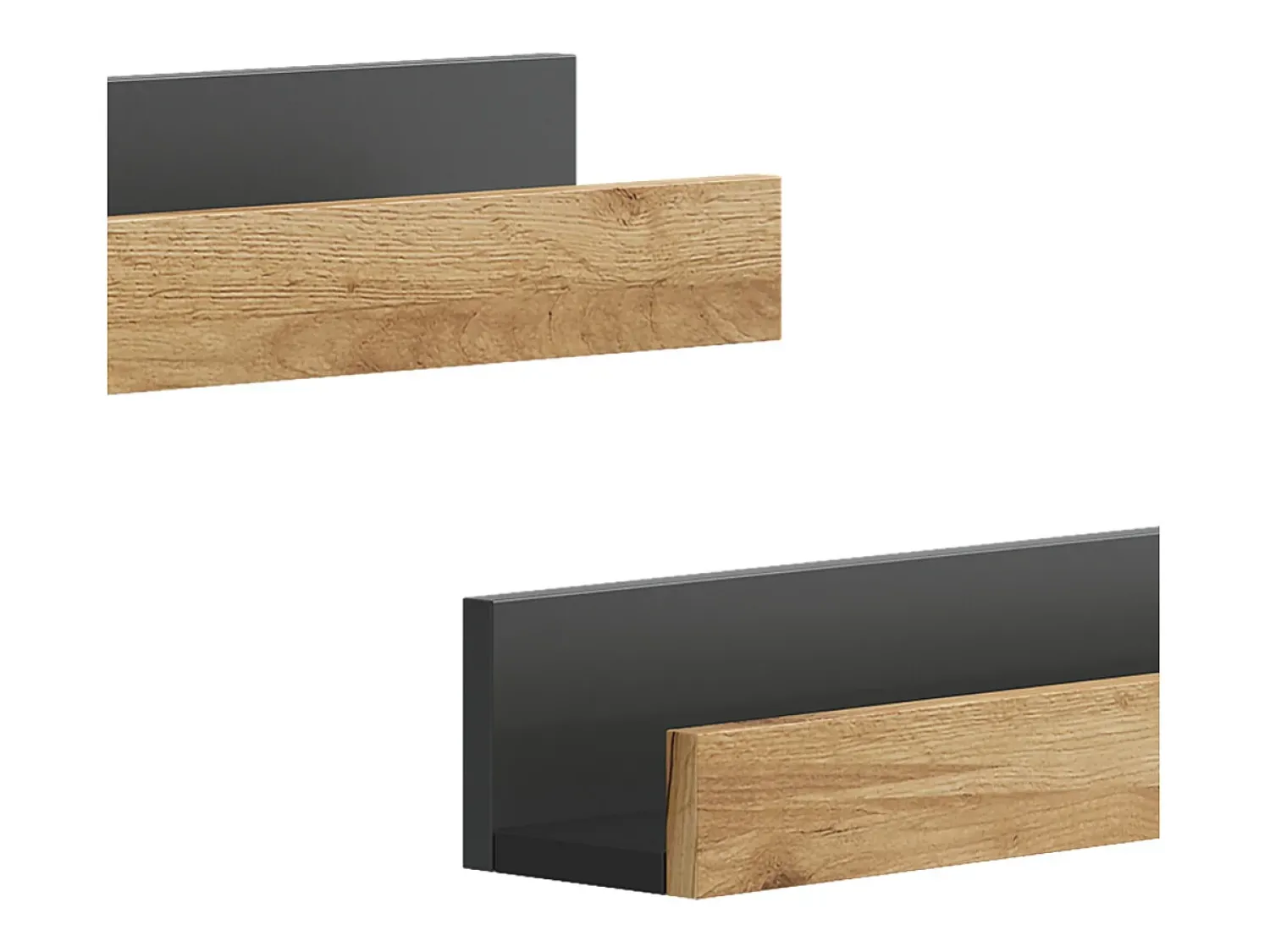 Prateleira*Vicco Wandregal carvalho antracite/goldkraft 60x12x10 tomy Cinza antracite