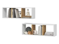 Vicco Wandregal carvalho branco/dourado 90x22x30 tomy^ Prateleira