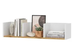 Clearance Vicco Wandregal carvalho branco/dourado 90x24x20 tomy Natural escuro