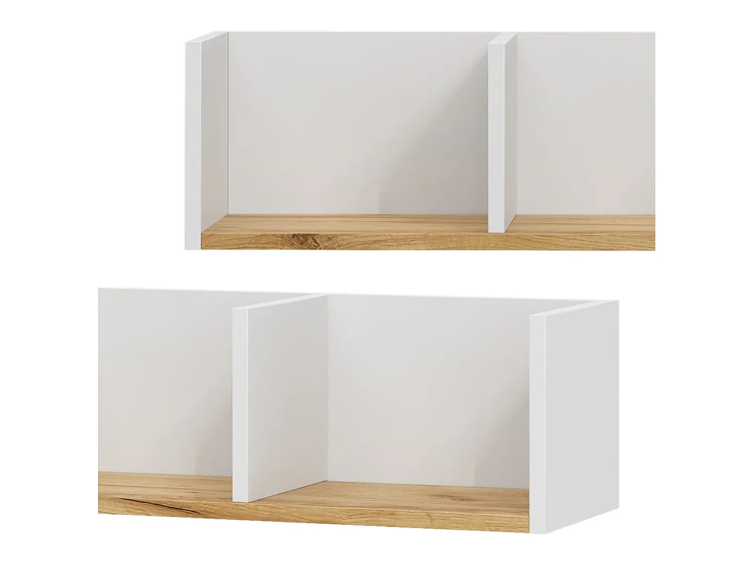 Clearance Vicco Wandregal carvalho branco/dourado 90x24x20 tomy Natural escuro