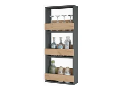 Vicco Wandregal carvalho goldkraft/antracite 40x15.1x98 repose^ Acessórios De Arrumação|Acessório Vinho E Bar