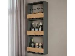 Vicco Wandregal carvalho goldkraft/antracite 40x15.1x98 repose^ Acessórios De Arrumação|Acessório Vinho E Bar