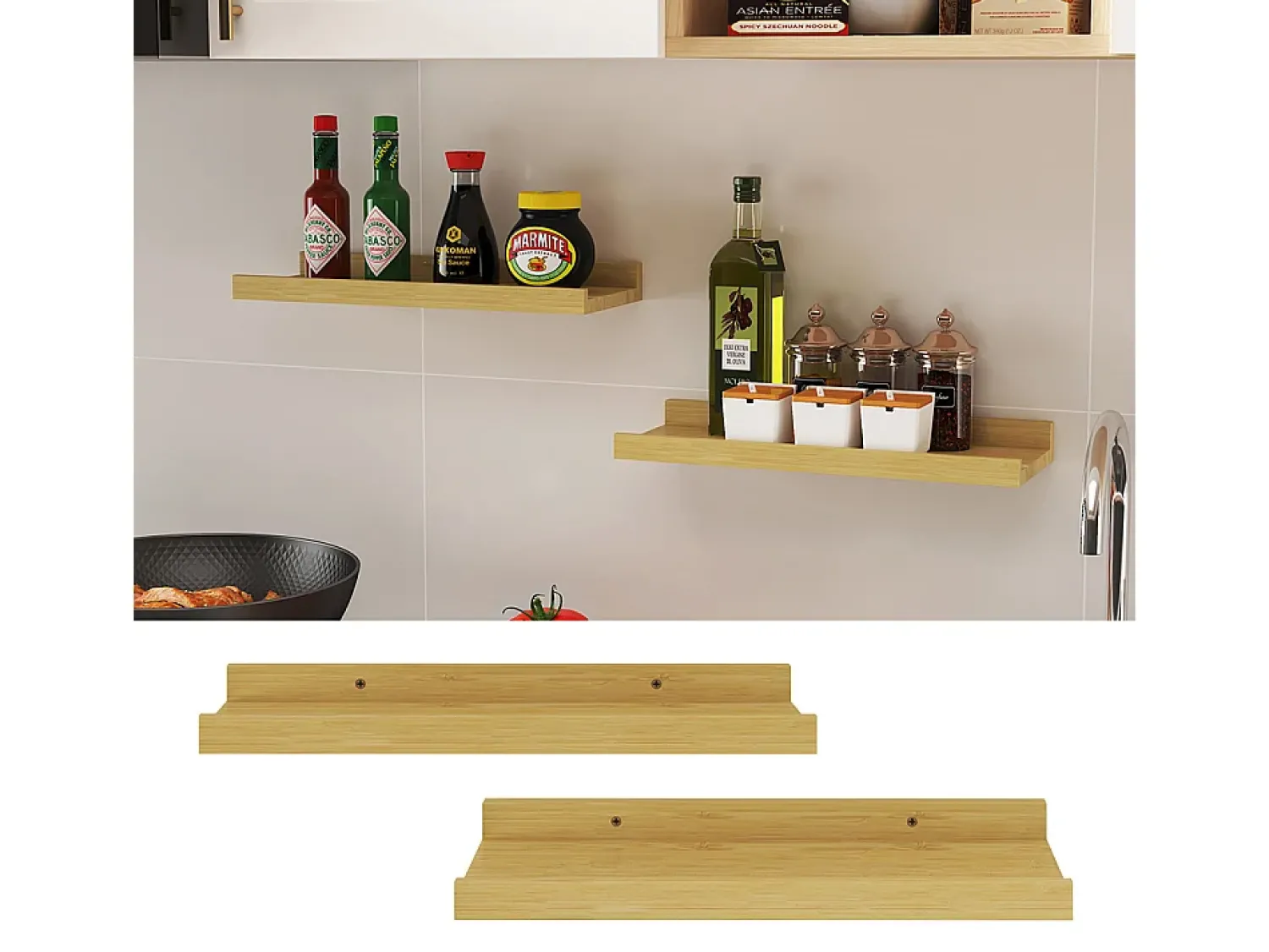 Prateleira*Vicco Wandregal madeira natural 40x15x4 linus Natural claro